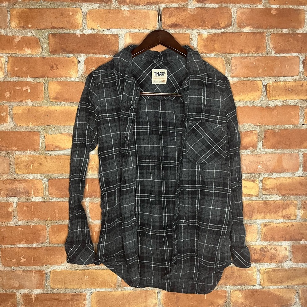 TNA Flannel + Grey/Black + XXS